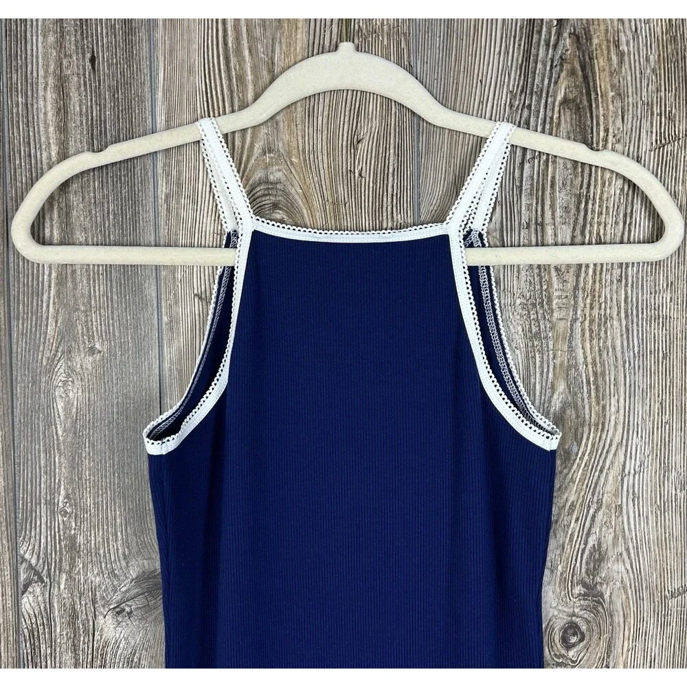 Forever 21 Body Con Midi Dress Navy Blue SMALL Model Off Duty‎ Low Key Sexy Y2K